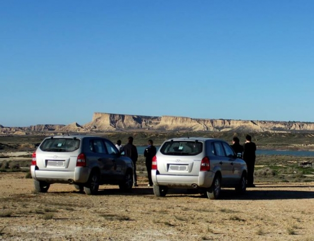  Una sosta con le jeep a Las Bardenas